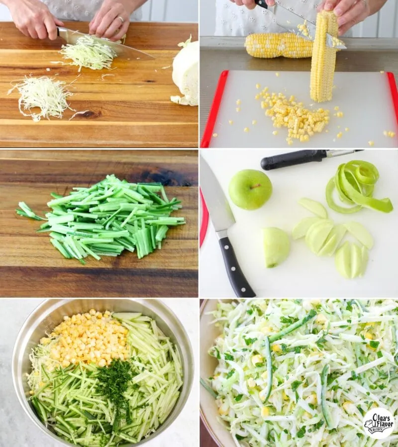 How to make Cabbage Cucumber Salad tutorial