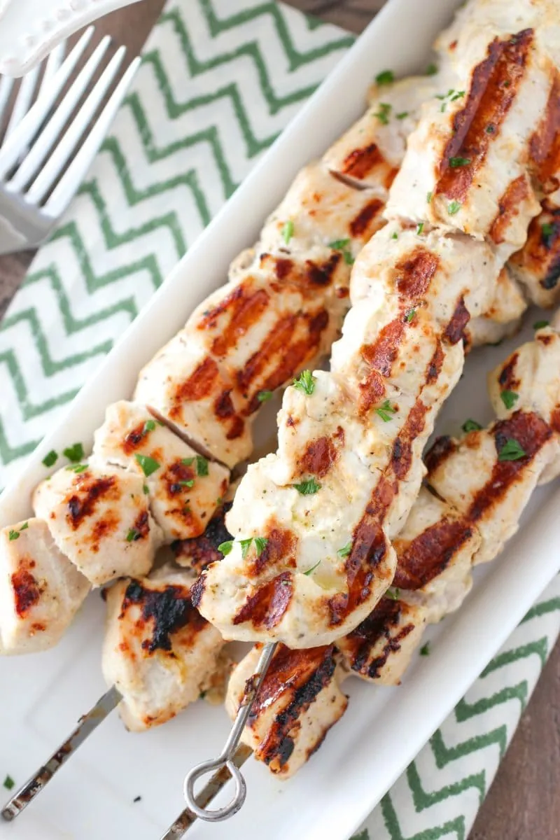 Grilled Chicken Kabobs
Easy Chicken Kabob Recipe