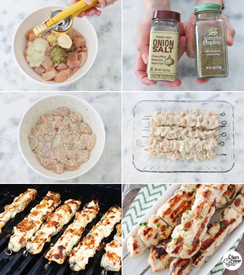 How to make grilled chicken kabobs tutorial