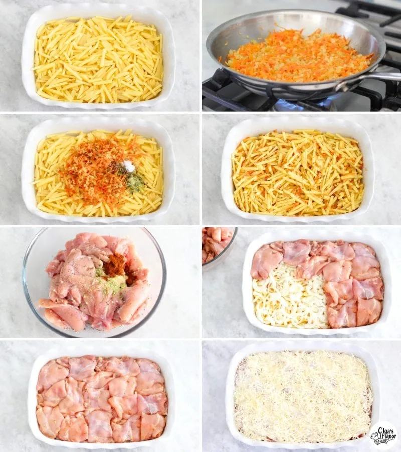 How to make Potato Chicken Casserole tutorial