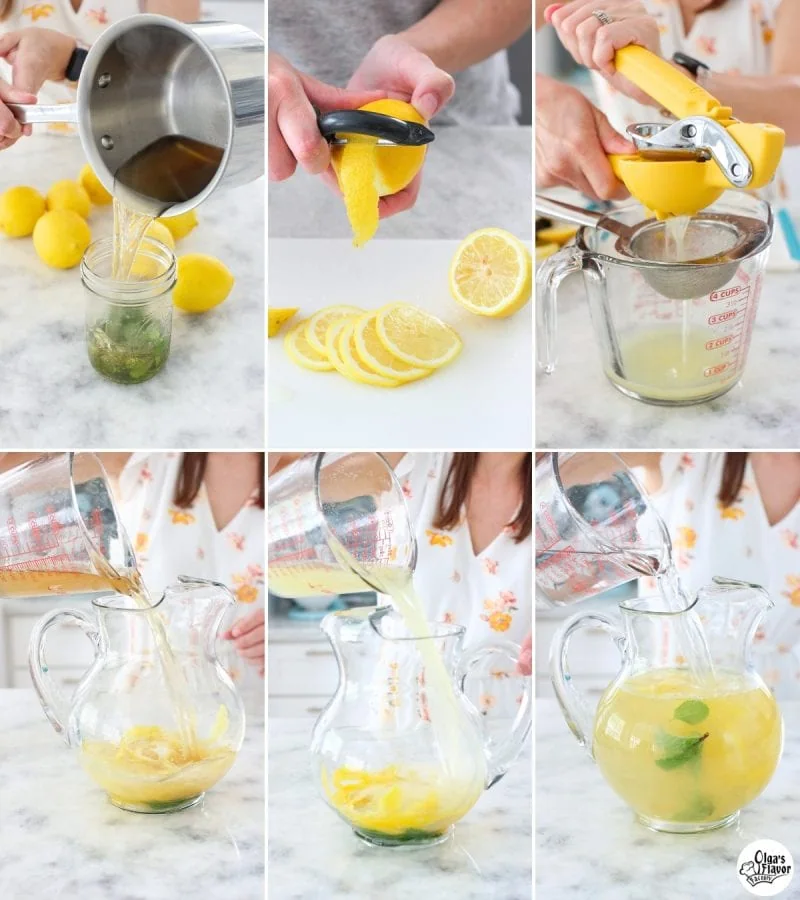 How to make homemade mint lemonade tutorial