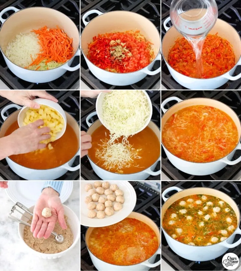 How to make Cabbage Meatball Soup tutorial