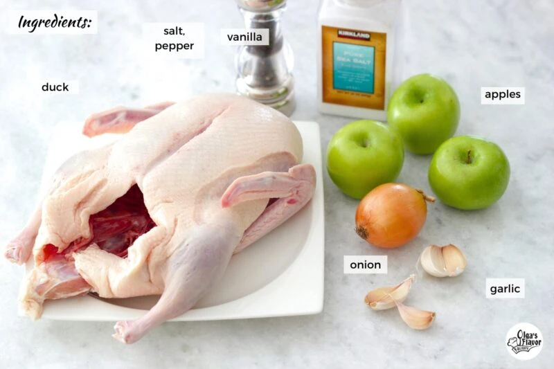 Ingredients for Roasted Duck