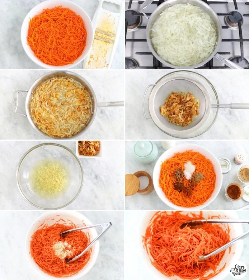 How to make Russian Carrot Salad tutorial 