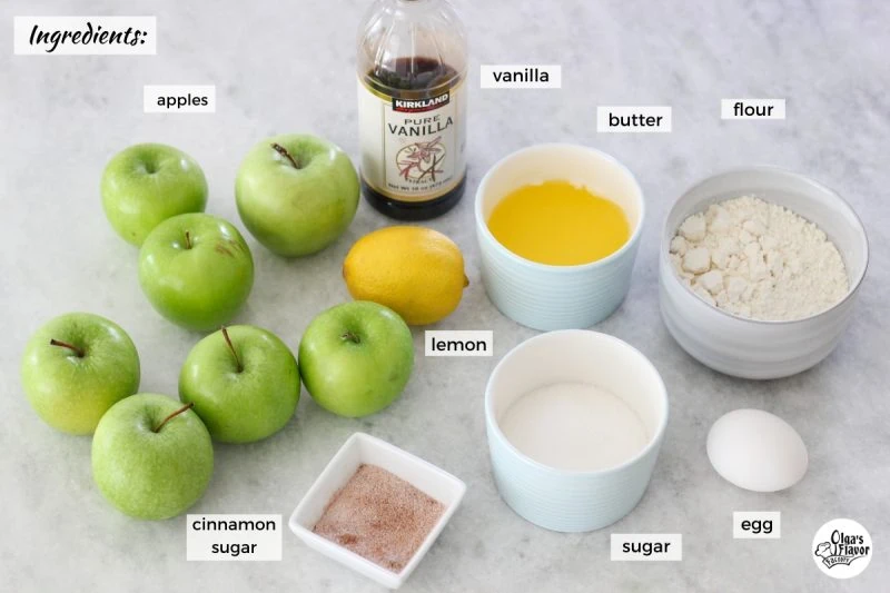 Ingredients For Swiss Apple Pie