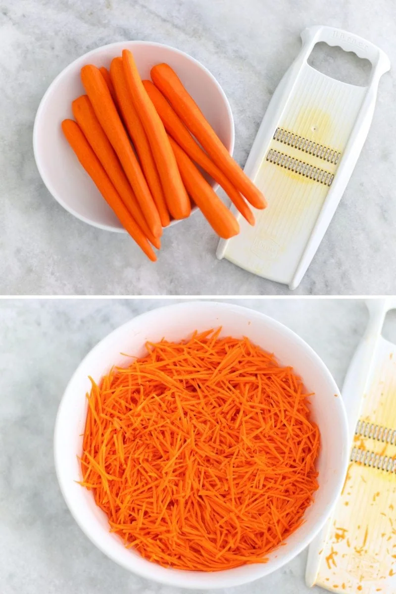 The Iconic Carrot Shape for Russian Carrot Salad, aka Korean Carrot Salad (Koreiskaya Morkovka)