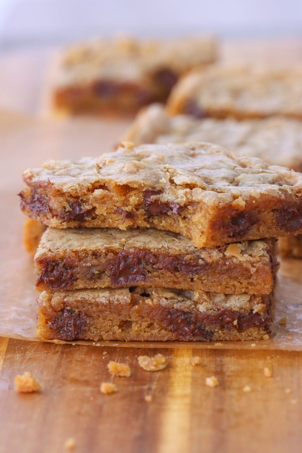 Brown Butter Chocolate Chip Cookie Bars - Olga's Flavor Factory