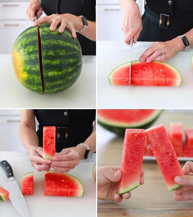 How to cut watermelon sticks