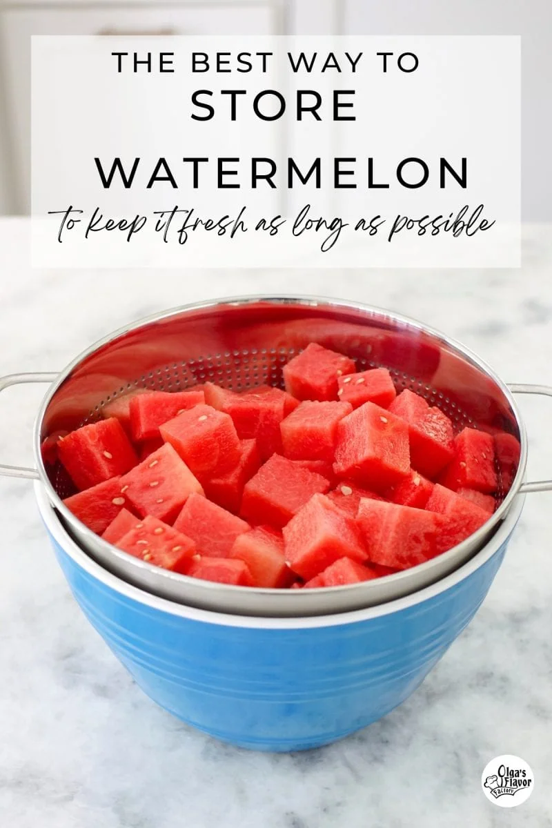 how to store watermelon