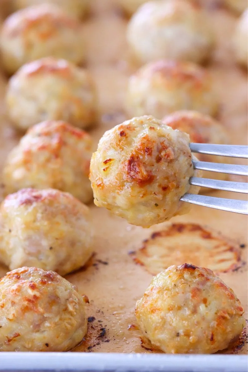 Healthy Baked Chicken Meatballs