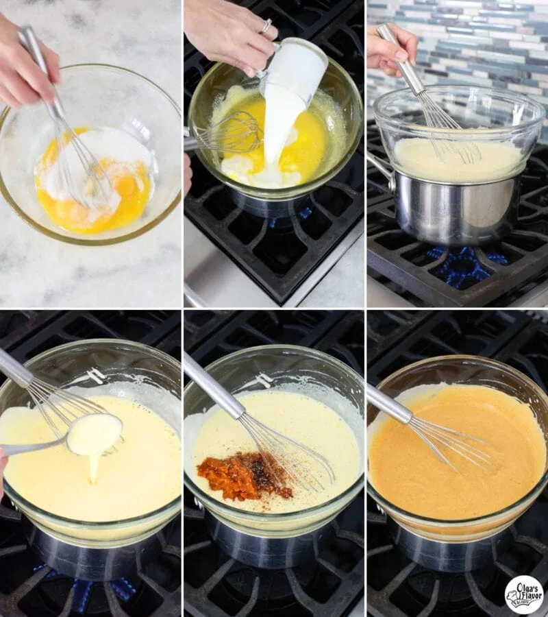 Tutorial of how to make pumpkin custard for Pumpkin Tiramisu. 