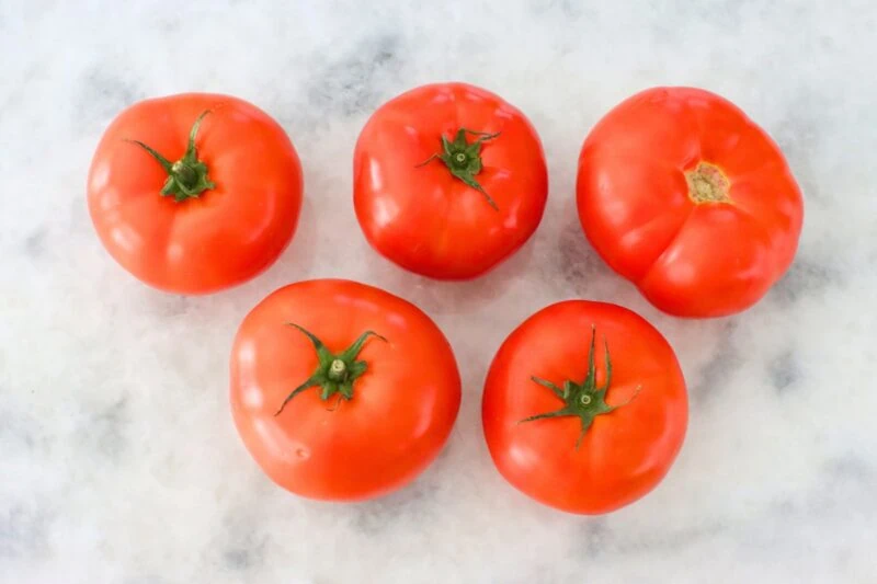 Beefsteak tomatoes to be used in Shakshuka