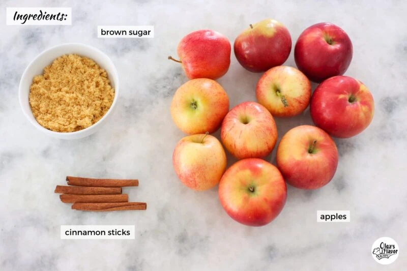 Ingredients for Slow Cooker Apple Cider